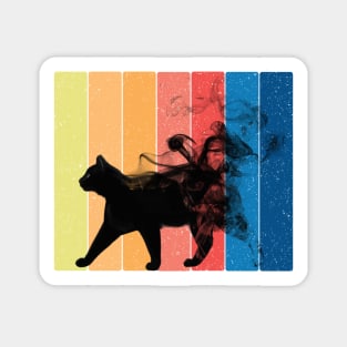 Smokey Black Cat Sticker